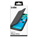 iPhone 15 Pro SBS Wallet Lite Case - Black