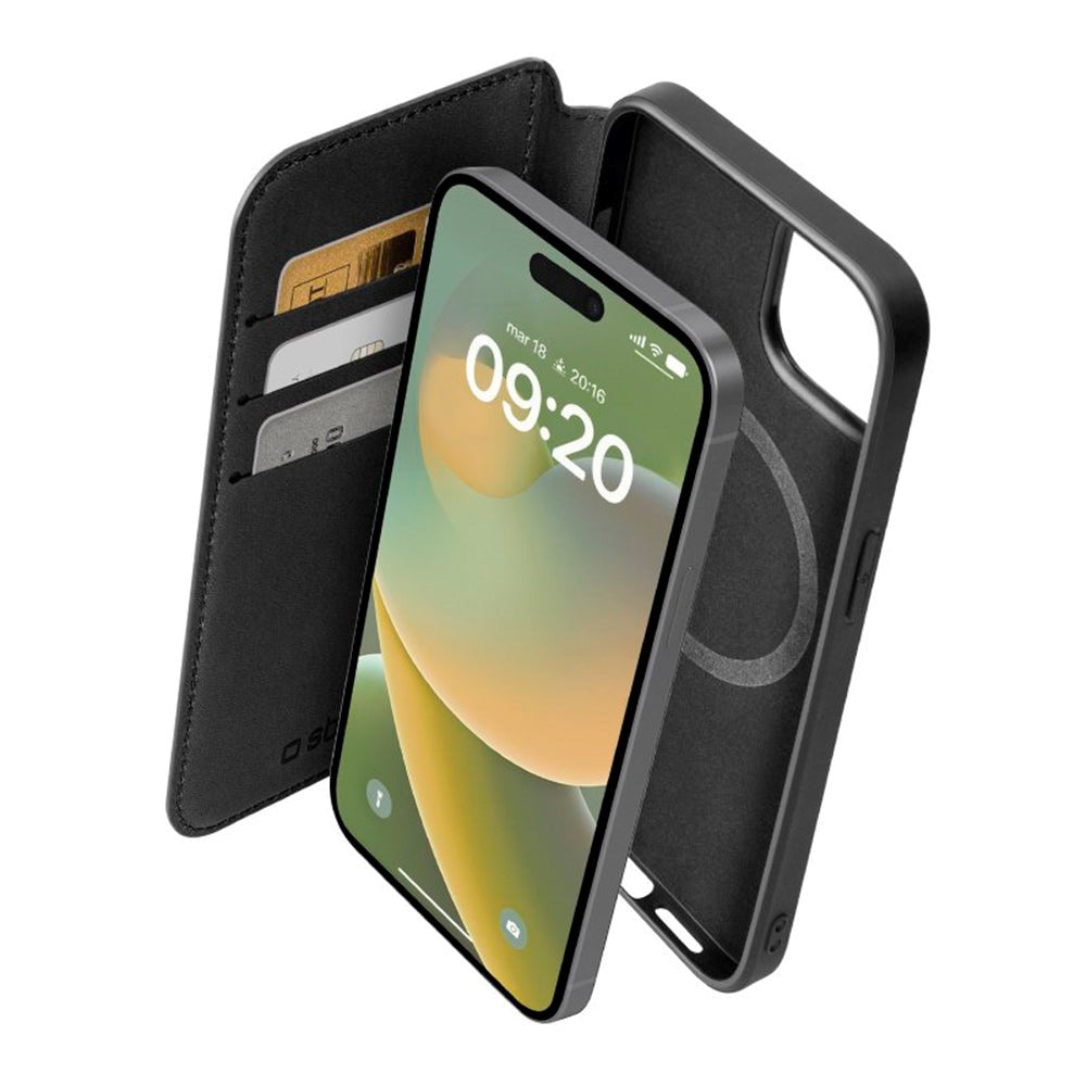 iPhone 14 Plus SBS Wallet Mag Case - MagSafe Compatible - Black