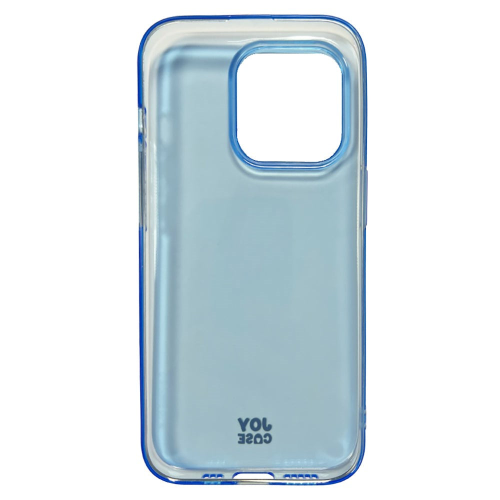 iPhone 14 Pro Joy Case Flexible Plastic Case - Transparent / Blue