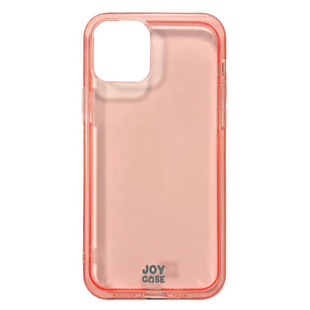 iPhone 12 / 12 Pro Joy Case Flexible Plastic Case - Transparent / Pink