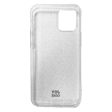 iPhone 12 Mini Joy Case Flexible Plastic Case with Glitter - Transparent / Silver