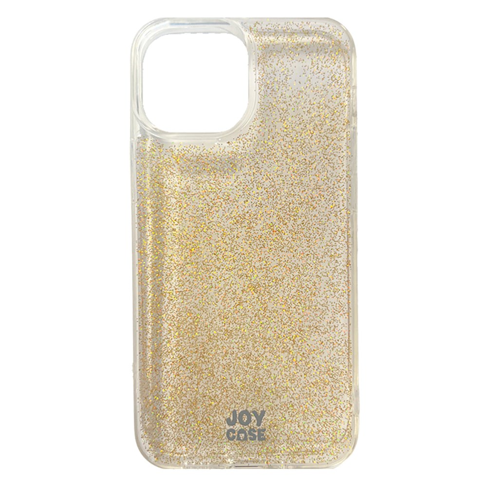 iPhone 13 Mini Joy Case Hybrid Glitter Case - Transparent / Gold