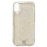 iPhone X / Xs Joy Case Hybrid Glitter Case - Transparent / Gold