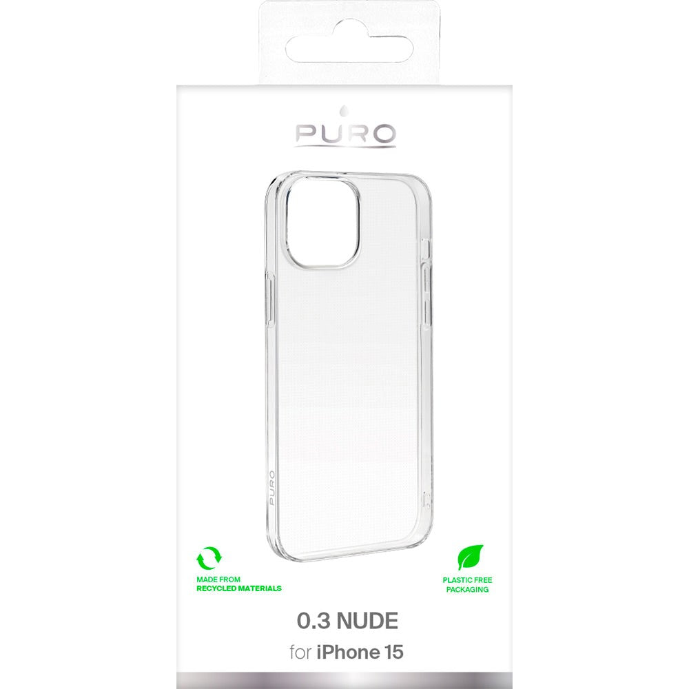 iPhone 15 Puro "NUDE" Ultra Slim Case 0.3mm - Transparent