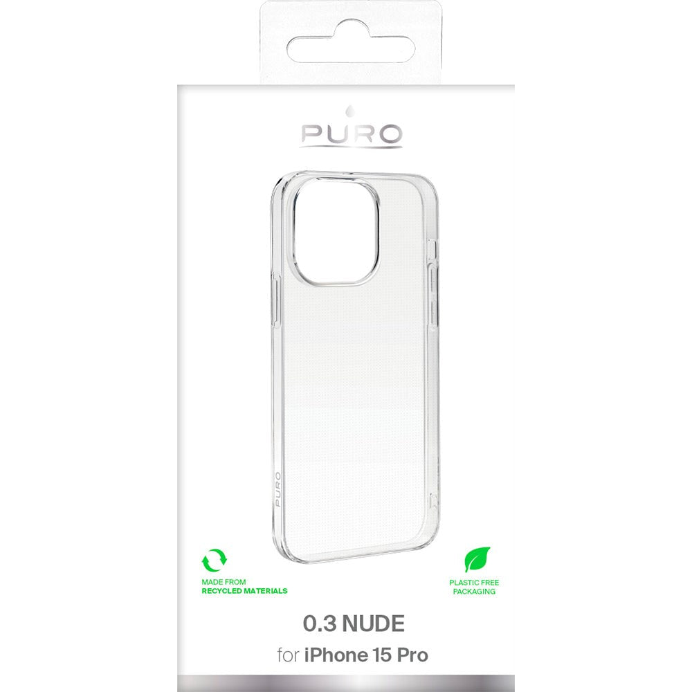 iPhone 15 Pro Puro "NUDE" Ultra Slim Case 0.3mm - Transparent