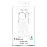 iPhone 15 Pro Puro Lite Mag Case - MagSafe Compatible - Transparent / White