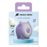 Wireless Silicone Speaker MUSIC HERO - Purple Bul