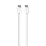 Puro Braided USB-C Cable – 1.5m, 60W, and 480Mbps Data Transfer - White