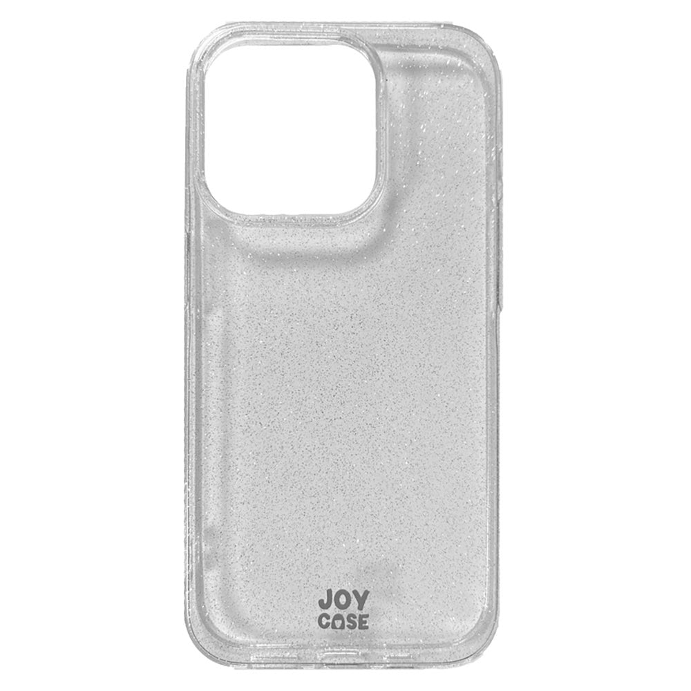 iPhone 15 Pro Joy Case Hybrid Glitter Case - Transparent / Silver