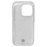 iPhone 15 Pro Joy Case Hybrid Glitter Case - Transparent / Silver