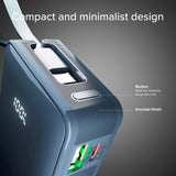 SBS - 20W LCD PowerBank with 1x USB-A & 1x USB-C - 10.000 mAh - Blue