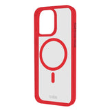 iPhone 16 Pro Max SBS Mag Frame Case - MagSafe Compatible - Transparent / Red