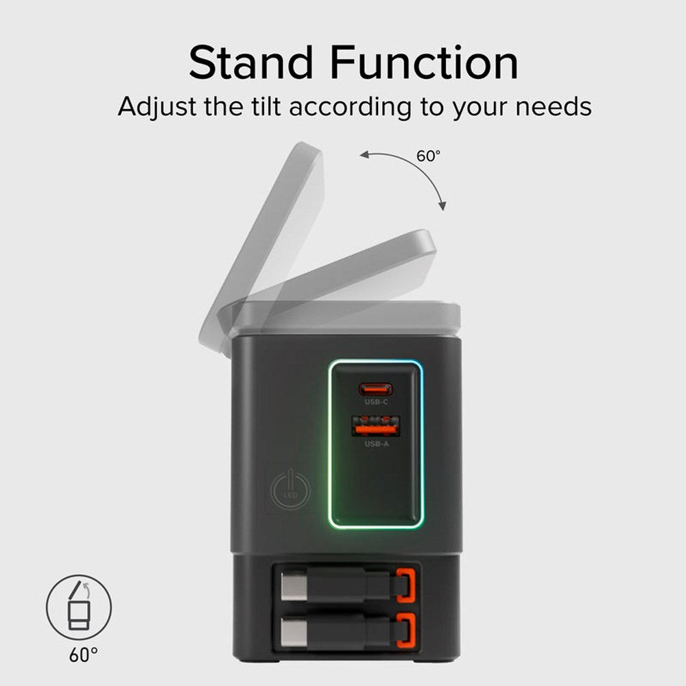 SBS 6-in-1 Wireless Charging Dock - MagSafe Compatible - Black