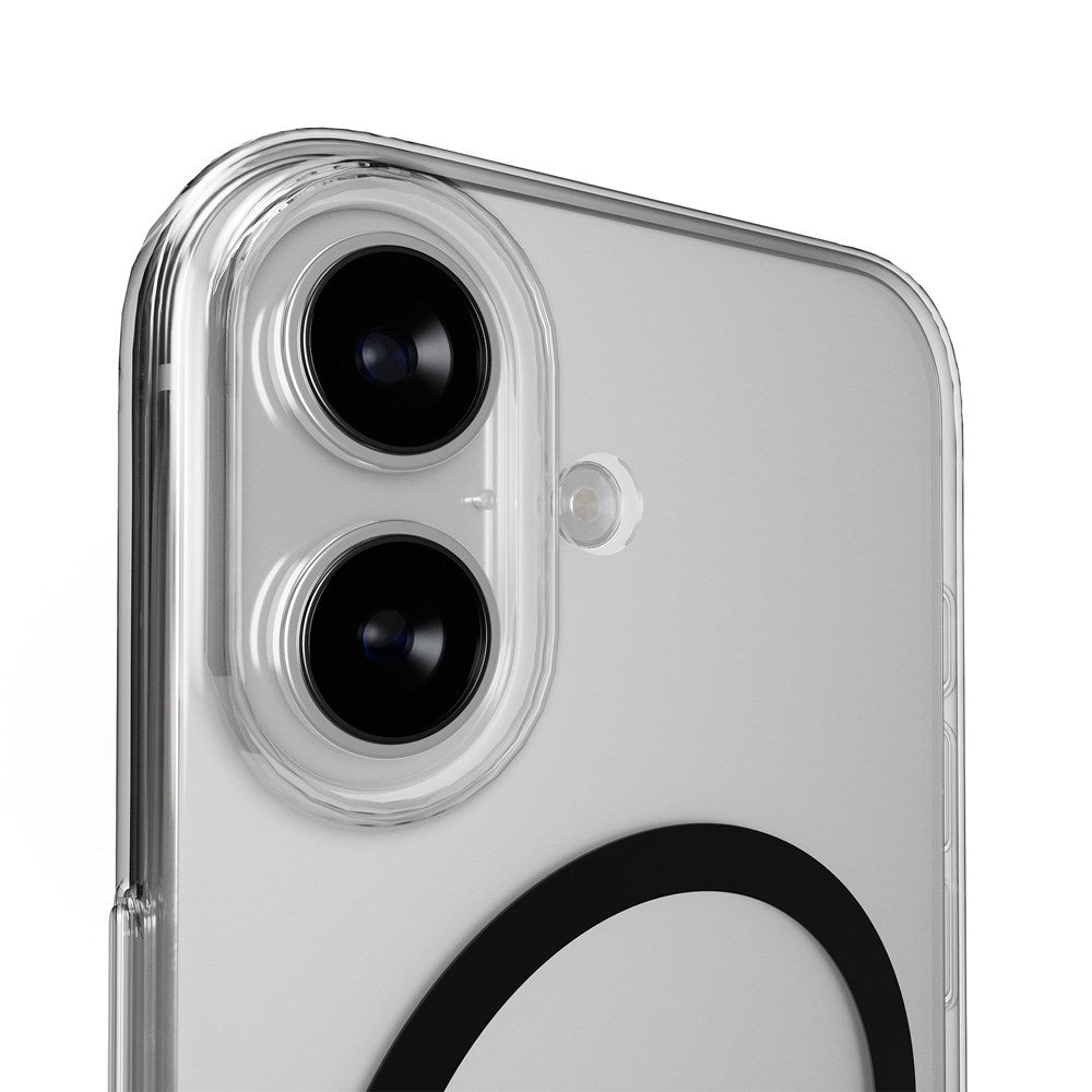 iPhone 17 PURO LITE MAG Hybrid Case - MagSafe Compatible - Transparent / Black