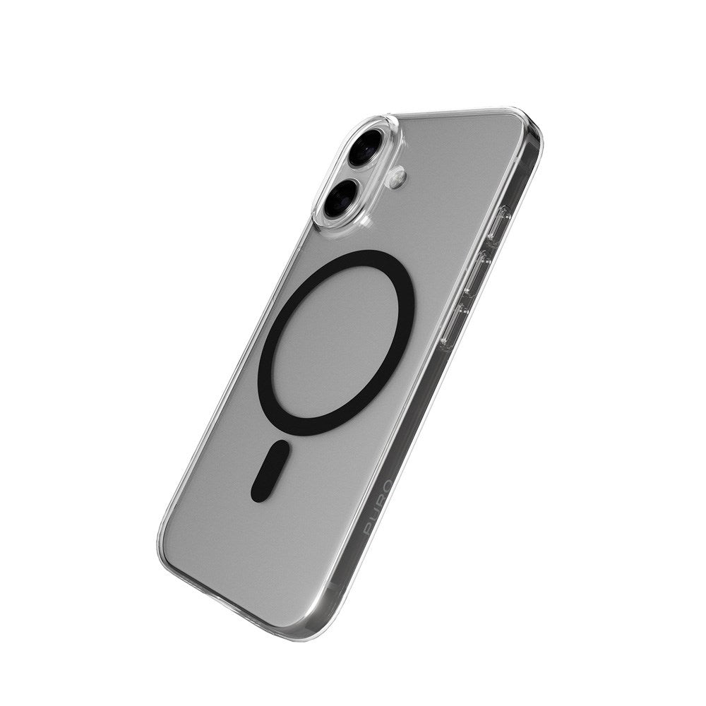 iPhone 17 PURO LITE MAG Hybrid Case - MagSafe Compatible - Transparent / Black