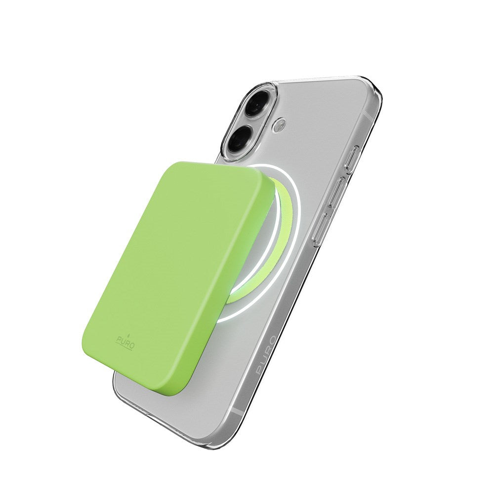iPhone 17 PURO LITE MAG Hybrid Case - MagSafe Compatible - Transparent / Green