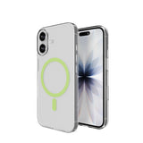 iPhone 17 PURO LITE MAG Hybrid Case - MagSafe Compatible - Transparent / Green