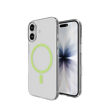 iPhone 17 PURO LITE MAG Hybrid Case - MagSafe Compatible - Transparent / Green