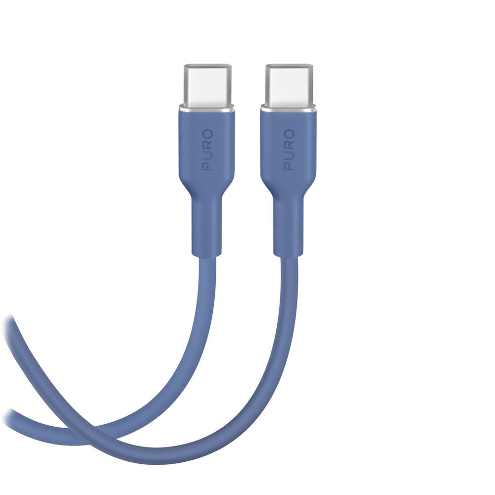 Puro ICON USB-C to USB-C Cable with 25W - 1.5m - Blue