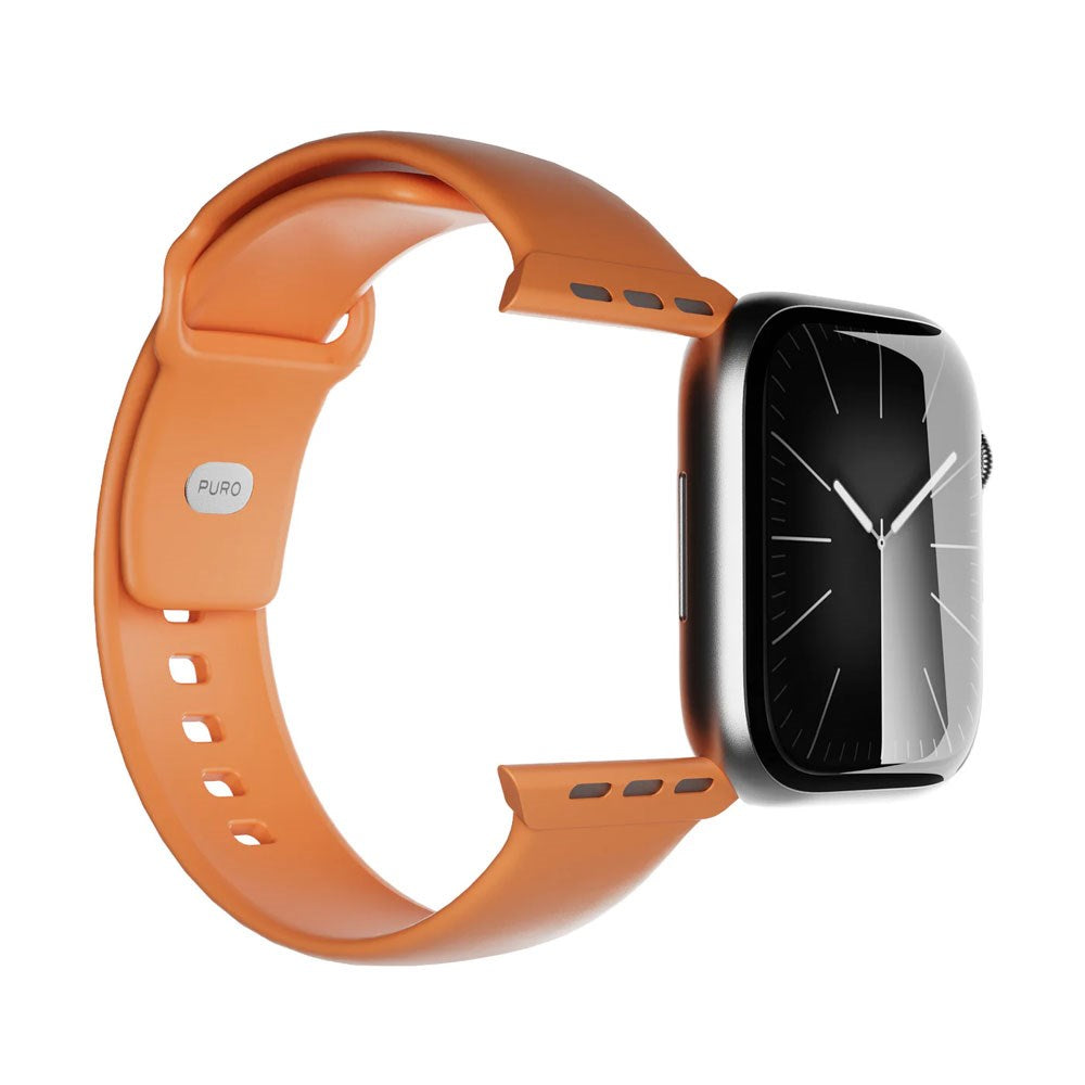 Apple Watch (42/44/SE/45/46/49mm) Puro ICON Silicone Watch Strap - Desert Sun