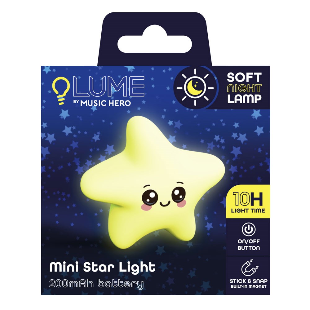 MUSIC HERO Silicone Night Light - Star