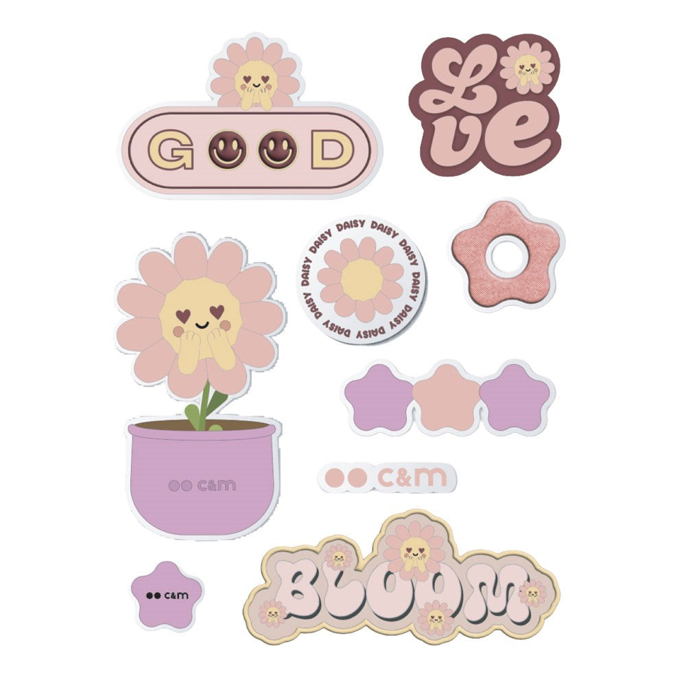 Case&Me Decorative Stickers - Pink / Flower