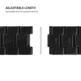 Fixed Universal Quick Release Resin Smartwatch Strap (20mm) - Black