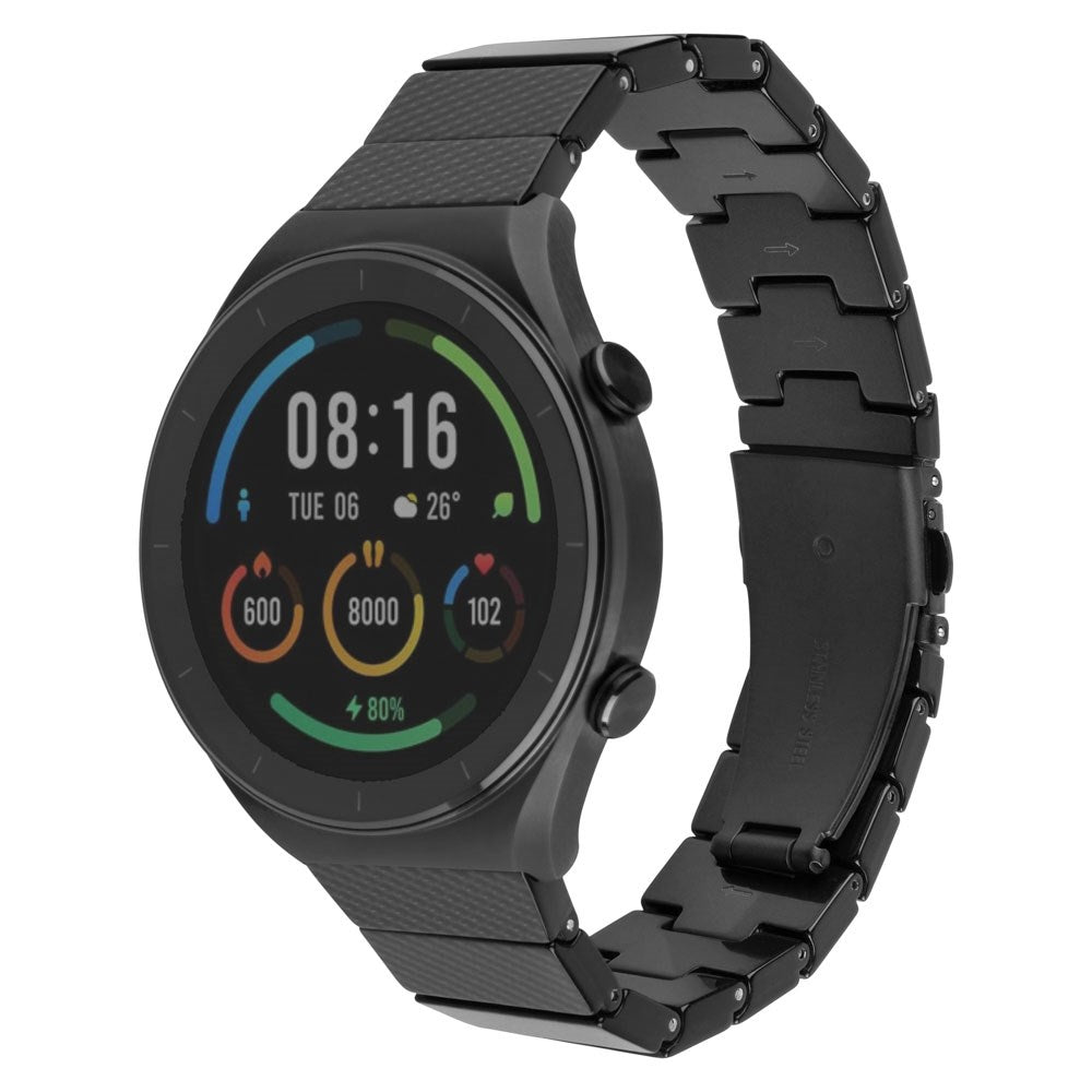 Fixed Universal Quick Release Resin Smartwatch Strap (20mm) - Black