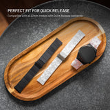 Fixed Universal Quick Release Resin Smartwatch Strap (22mm) - Black
