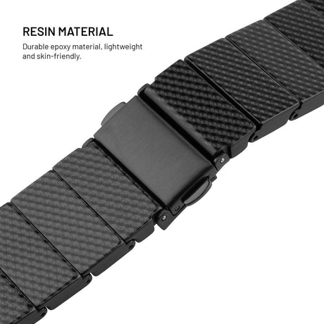 Fixed Universal Quick Release Resin Smartwatch Strap (22mm) - Black