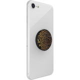 POPSOCKETS PopGrip Original Embossed Metal Leopard Removable Grip with Stand Function