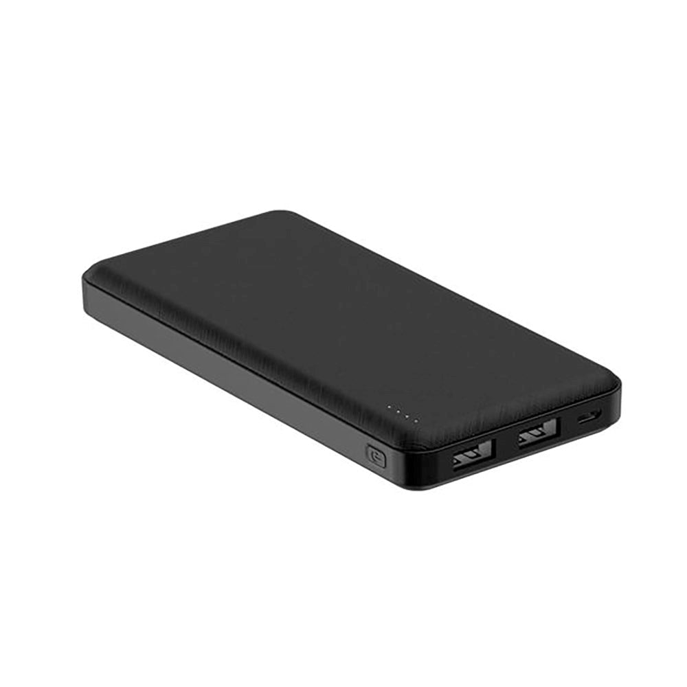 Celly Shock 10W PowerBank 10,000 mAh with 2 x USB-A - Black