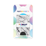 POPSOCKETS PopWallet Dove White Marble MagSafe Cardholder - Stand & Grip