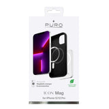 iPhone 12 / 12 Pro Puro Icon Mag Silicone Case - MagSafe Compatible - Black
