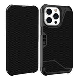 iPhone 13 Pro UAG METROPOLIS Series Folio Case - Kevlar - Black