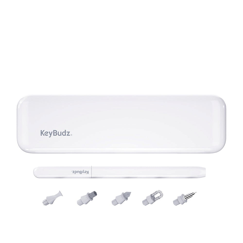 KeyBudz AirCare 2.0 Premium Cleaning Kit for AirPods & iPhone - White