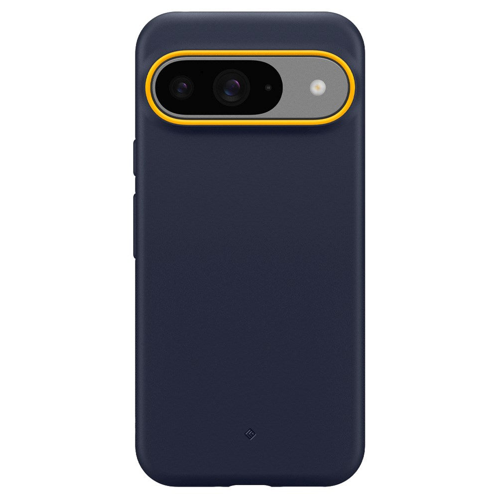 Google Pixel 9 / 9 Pro Spigen Caseology Nano Pop Flexible Plastic Case - Dark Blue / Yellow