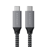 Satechi USB4 PD 100W USB-C to USB-C Cable 25cm - Sort