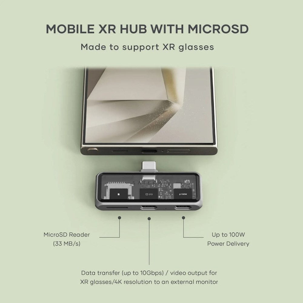 Satechi Mobile XR Hub with Micro SD - Space Grey