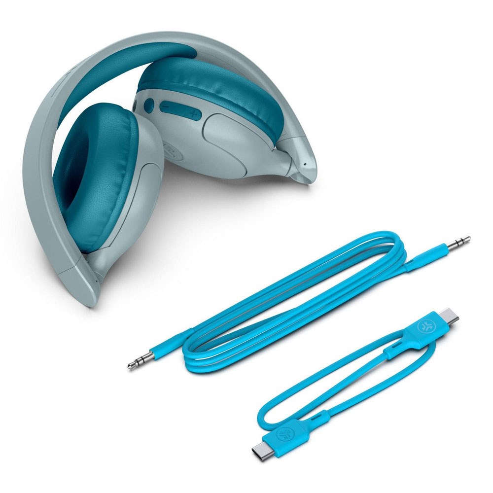 JLab JBuddies Pop 2-in-1 Wireless Headphones for Kids - On-Ear - Blue