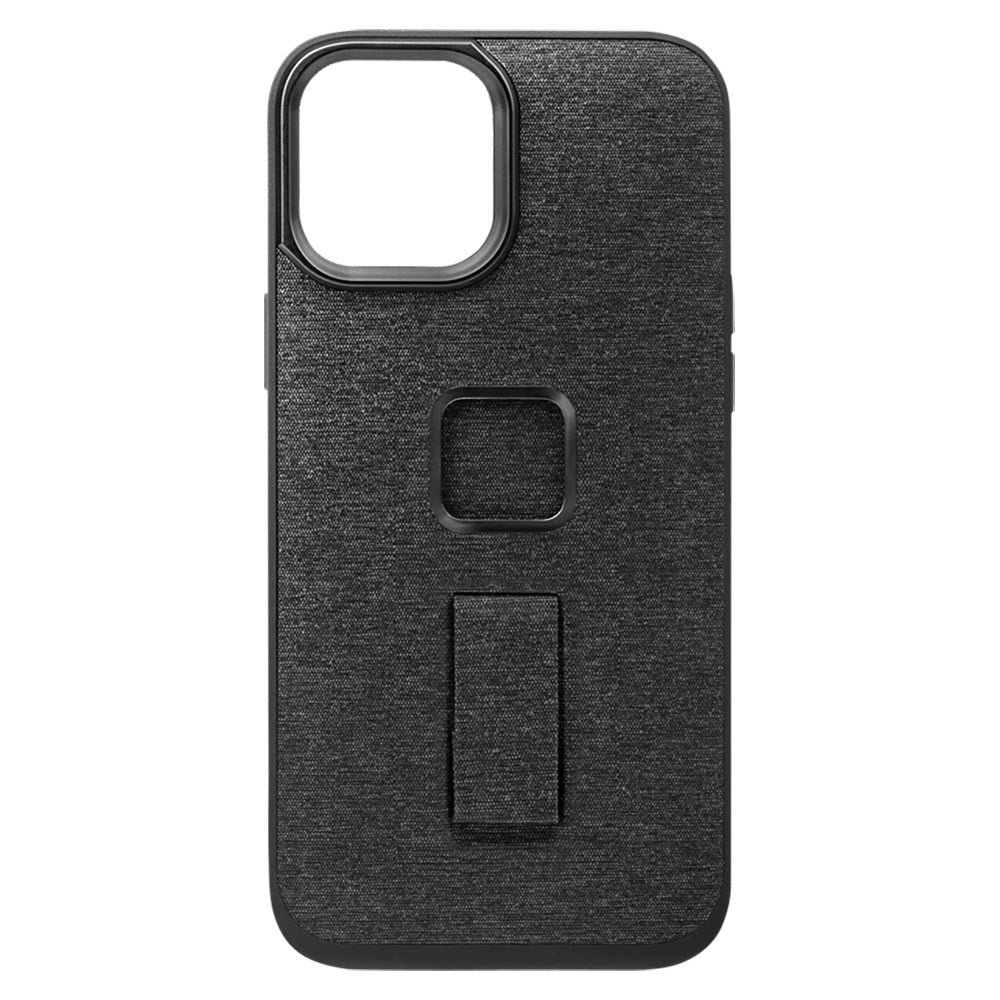 Peak Design iPhone 13 Pro Fabric Case with SlimLink Bracket & Finger Loop- MagSafe Compatible - Charcoal