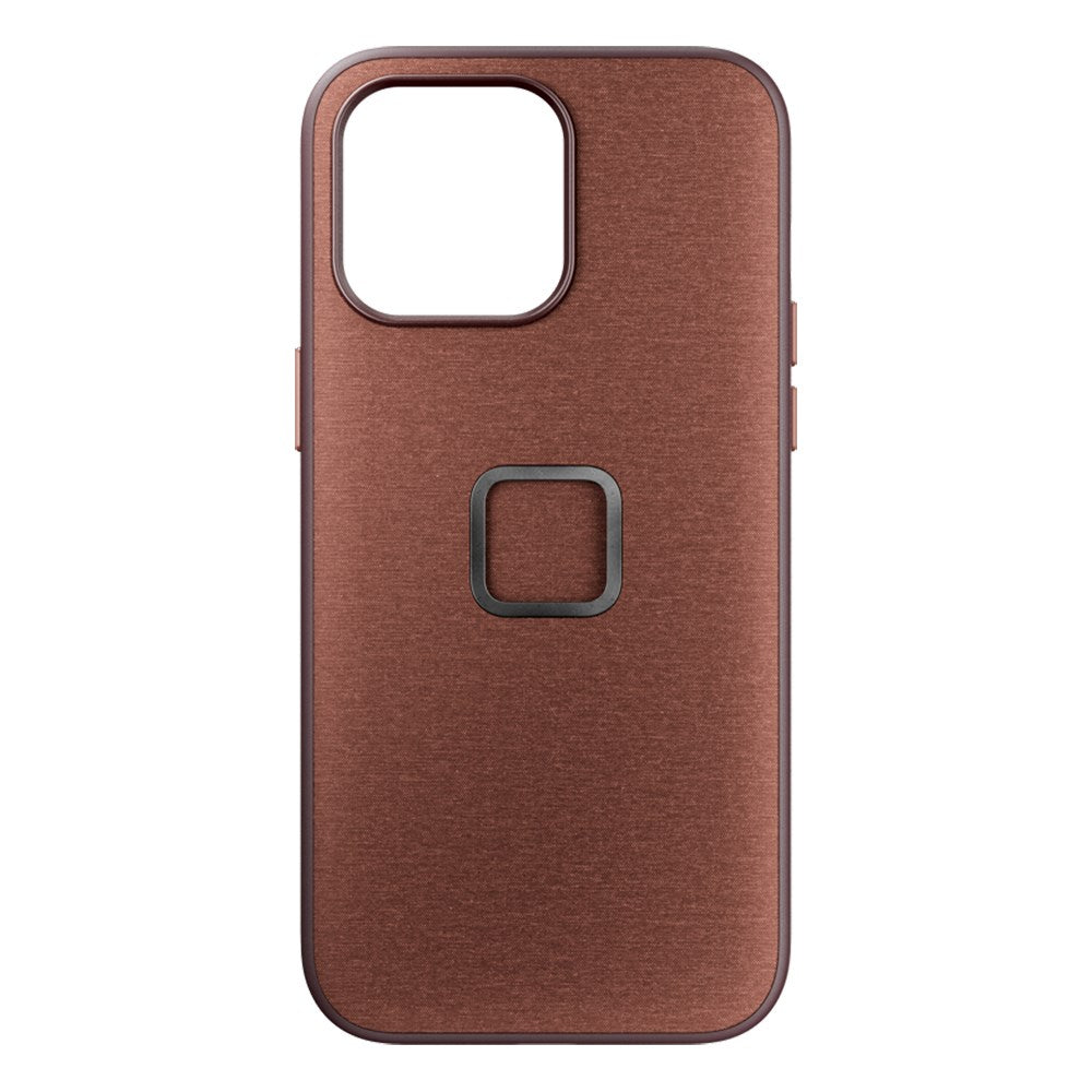 Peak Design iPhone 15 Pro Max Fabric Case V2 with SlimLink Bracket - MagSafe Compatible - Redwood