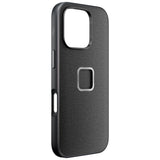 Peak Design iPhone 16 Pro Fabric Case with SlimLink Bracket - MagSafe Compatible - Charcoal