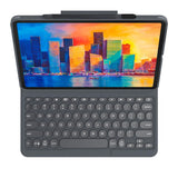 iPad Pro 11" (2022 / 2021 / 2020 / 2018) Zagg Pro Keys Keyboard (Nordic Keyboard with Case) - Charcoal