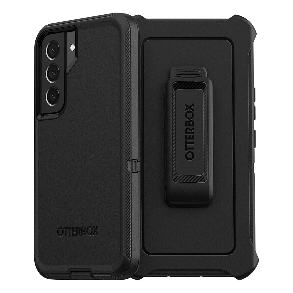 OTTERBOX Defender Series Samsung Galaxy S22 Case with Belt Holder Black