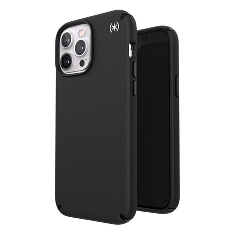 iPhone 13 Pro Max Speck Presidio2 Pro Case - Soft Touch - Antibacterial - MagSafe Compatible - Black