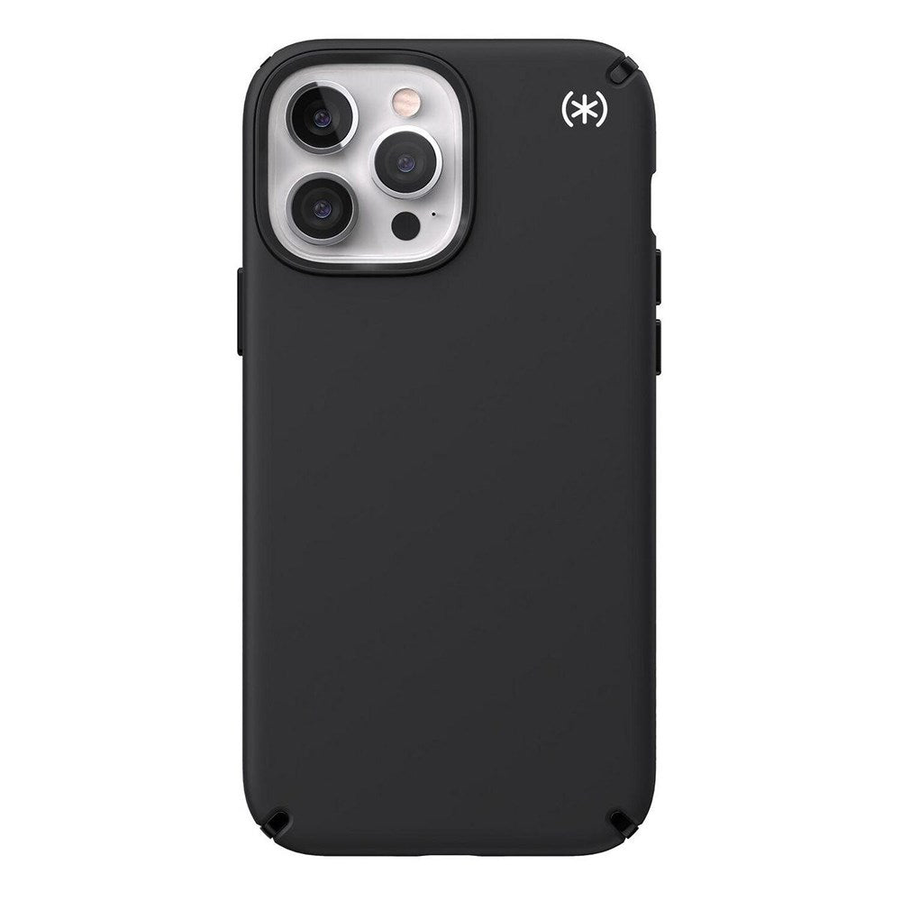 iPhone 13 Pro Max Speck Presidio2 Pro Case - Soft Touch - Antibacterial - MagSafe Compatible - Black