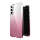 Samsung Galaxy S22+ (Plus) Speck Presidio Perfect-Clear Case - Antibacterial - Transparent / Pink