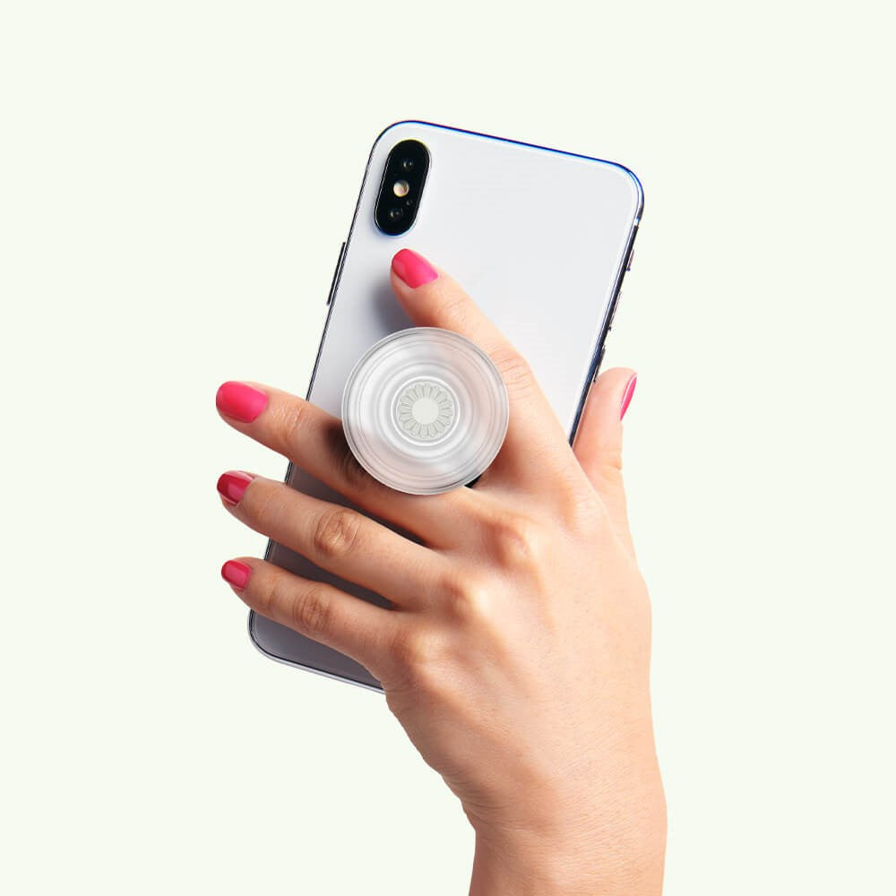 POPSOCKETS PopGrip Clear Removable Grip with Stand Function