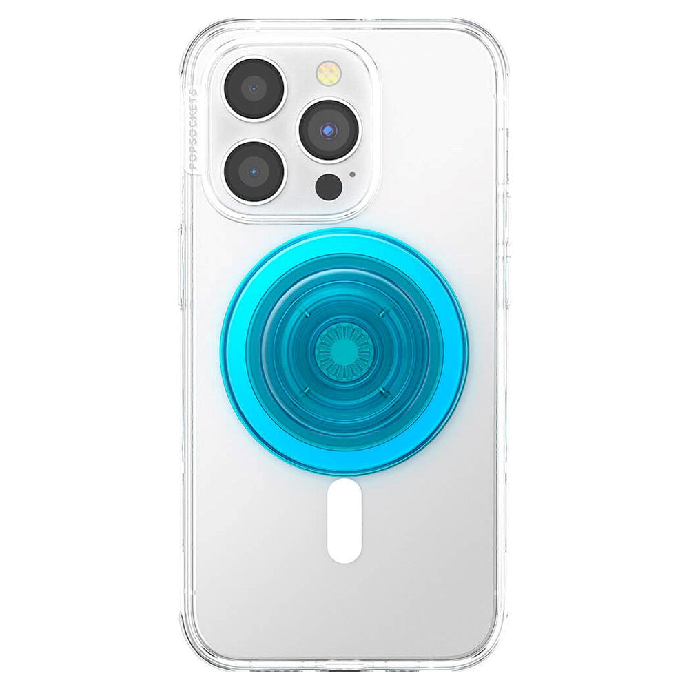 POPSOCKETS PopGrip Electric Blue Translucent MagSafe - Stand & Grip